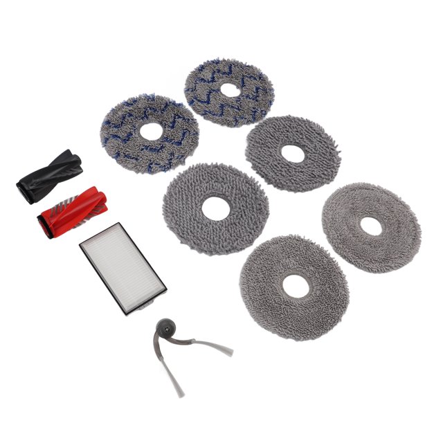 Robot Vacuum Cleaner Accessories Kit, Efficient Easy To Install Robot Vacuum Cleaner Roller Brush Washable Powerful ABS for Home