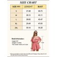 thumbnail image 4 of Women‘s Summer Off Shoulder Dress Pleated Flowy Neck Belt Printed Dress, 4 of 4