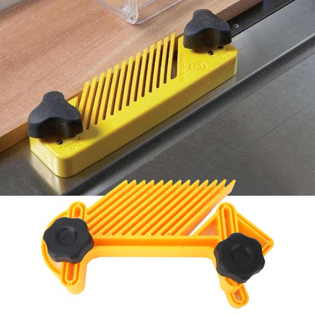 Planches à Plumes Doubles pour Scie de Table, Planches à Plumes pour Scie de Table Tronçonneuse Clôture de Tronçonneuse Accessoires de Table de Menuiserie