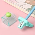 thumbnail image 3 of Chmadoxn Office & Stationery Color Pencil Sharpener Four-color Heart-shaped Rotating Hole Pencil Sharpener Transparent Tape Covered Pencil Sharpener pencil Sharpener, 3 of 5