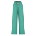 thumbnail image 4 of Pants for Women, Womens Fashionable Striped Printed Drawstring Wide Leg Pants, 4 of 4