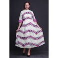 thumbnail image 2 of Bimba Robe Longue Décontractée d'Été Maxi Sans Manches à Fente avant Imprimée Teinture sur Nœuds pour Femmes - X-Grand, 2 of 5