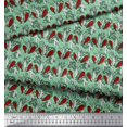 thumbnail image 3 of Soimoi Rayon Crepe Fabric Leaves & Floral Block Fabric Prints by Yard 46 Inch Wide, 3 of 3