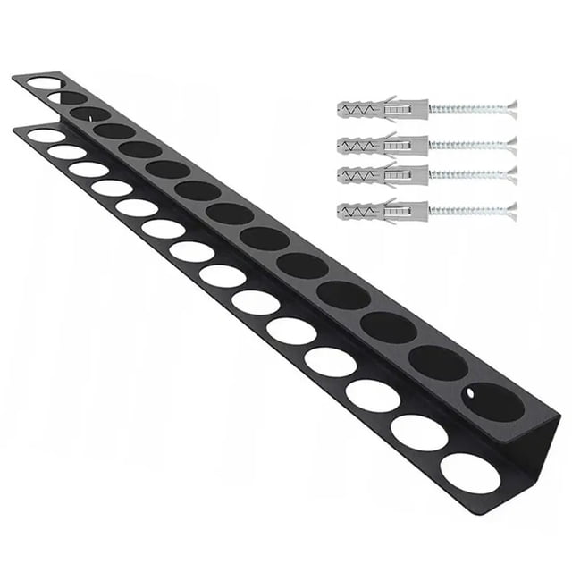 Heavy-Duty Wall-Mounted Tool Organizer - Metal Screwdriver Holder for Garage, Kitchen & Bathroom Storage