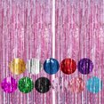 thumbnail image 4 of 1pcs Set 9.8ft Gold Aluminium Foil For Birthday Party Photo Backdrop Fringe Curtain Tinsel Curtain Backdrop Streamers Party 1pcs Set 9.8ft Gold Aluminium Foil Photo Backdrop For Birthday Party Stream, 4 of 8