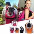 thumbnail image 4 of Travel Pet Dog Carrier Puppy Travel Mesh Backpack Front Portable Shoulder Bag, 4 of 4