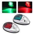 thumbnail image 4 of 12V LED Marine Navigation Light Waterproof Green Starboards Red Port Lamp Side Mount for 20m Boat Maximum, 4 of 13