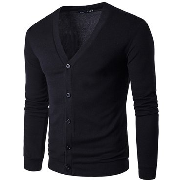 TIHLMK 2021 Men's Organic V-neck Cardigan Spring New Products Men's Casual