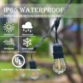 thumbnail image 4 of Costway 96FT LED Outdoor Waterproof Commercial Grade Patio Globe String Lights Bulbs, 4 of 10