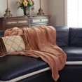 thumbnail image 4 of Safus Couverture en Molleton Uni, Jeté Peluche 50 Pouces x 60 Pouces - Rose, 4 of 4