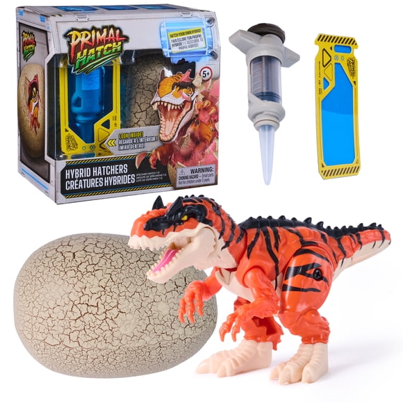 Primal Hatch Hybrid Hatchers, Jouet dinosaure interactif et œuf, Faites éclore et dressez votre propre bébé dinosaure avec plus de 100 effets sonores et réactions, jouets pour enfants à partir de 5 an