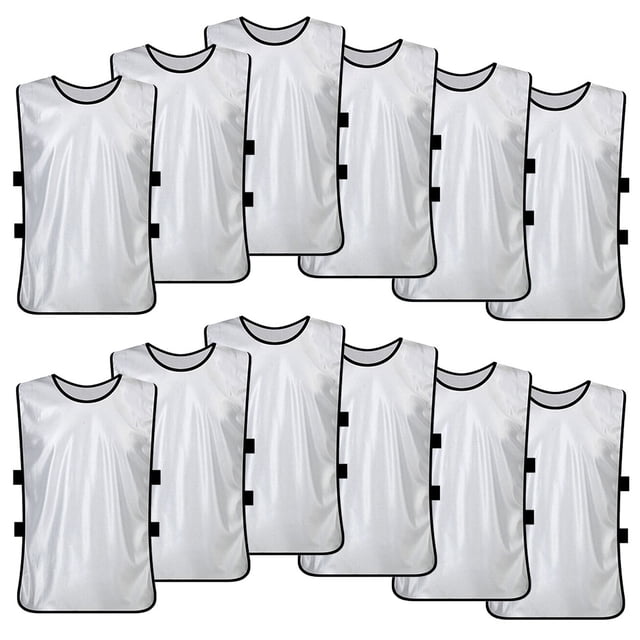 TOPTIE Sets of 12 Blank Training Vest, Soccer Pinnies
