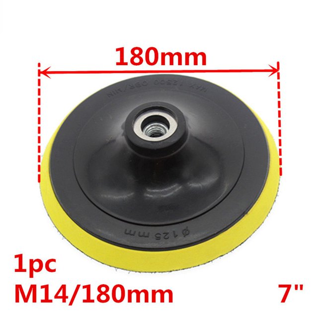 3/4/5/6/7Inch Backing Pad Sanding Holder Disc Hook And Loop Backer Plates Drill Rod M10 for Polisher Grinding Tools M14 7Inch Disc