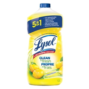 Lysol Nettoyant tout usage, Verser, Citron, Nettoux multi surfaces, 1.2 L