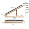 thumbnail image 2 of (UPGRADED) Dog Ramp for Bed, Extra Wide Excellent Traction, Pet Ramp for Small Dogs to Get on Couch Car, Non-Slip Rubber Surface, 16" Wide Hold up to 80lb, Adjustable, Foldable, Car Ramps, Dog Ramp, 2 of 5