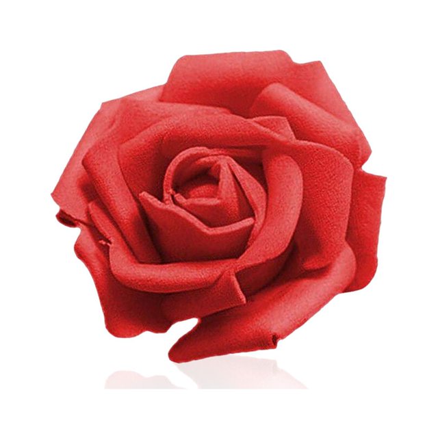 Dalazy Pack of 50 Artificial Bionic Flowers PE Foam Simulation Roses Fake Flower Decorations Wedding Party Engagement Presents Red