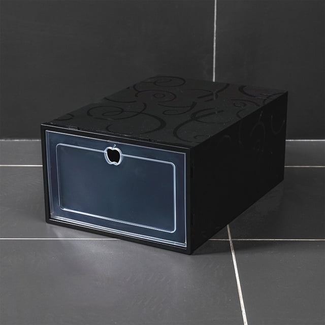 Chmadoxn Storage Trunks,Closet Organizers and Storage, Folding Storage Thickened Transparent Shoe Box Drawer Type Combination Shoe Storage Box Plastic Shoe Box,men Style shoe storage