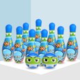 thumbnail image 3 of 12PCS Kid Bowling Set Creative Early Education Toy Bowling Game for Home Indoor, 3 of 5