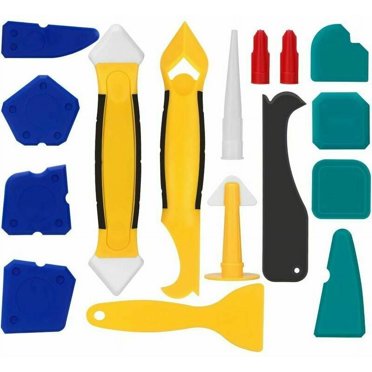 Professional Caulk Tool Kit, Multiple Sizes Shapes Sealant Silicone Finishing Tools for Edge Corner Joint Sealing, Versatile Joint Compounds for Wide Application Sealant (16PCS)