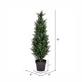 thumbnail image 3 of Vickerman Arbre de Cèdre Vert Artificiel en Pot de 3 Pieds Résistant aux UV, 3 of 3