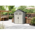 thumbnail image 2 of Abri de rangement Suncast Everett – Résine avec renforts métalliques, 17 sq ft, pour usage extérieur, 2 of 7