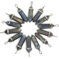 thumbnail image 2 of Angelstones Collier Pendentif Reiki Chakra Hexagonal Pointu en Labradorite Naturelle 18 Pouces, 2 of 4