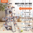 thumbnail image 2 of VEVOR Cat Tree 68.5" Cat Tower for Indoor Cats with Cat Condos Scratching Post, 2 of 9