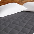 thumbnail image 3 of Bare Home Protège-Matelas Matelassé - Surmatelas Rafraîchissant - Housse Ajustée à Poche Profonde - Simple TG, Gris, 3 of 7