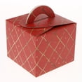 thumbnail image 4 of GUOOL 10 Pieces Christmas Candy Boxes 3.5\'\'x3.5\'\'4.7\'\' Red rhombic, 4 of 9