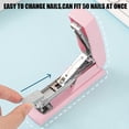 thumbnail image 4 of Kbndieu Abs Stapler Agrafeuse Couleur Macaron Agrafeuse Maison Portable Mini Étudiant Reliure Bureau Réservable Couture Moyenne Agrafeuse Sans Effort Mobilier, 4 of 6