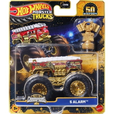 Hot Wheels Monster Trucks Trophy Champions Premium Die-Cast 1:64 Scale & Trophy (Styles May Vary) - Walmart Exclusive