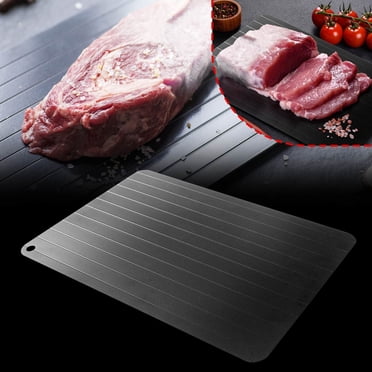 Birdeem Defrosting Cutting Board, Thawing Board for Kitchen, Aluminum Alloy Quick Thaw Plate, Multi-functional Design for Steak and Seafood, Size 14.2 x 8.3 Inches