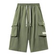 thumbnail image 3 of Diufon Men's Athletic Shorts Drawstring Waisted Outdoor Sport Shorts Spring Summer Hiking Shorts with Pockets, 3 of 5