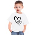 thumbnail image 4 of MeetoTime T-shirt en Coton pour Tout-Petits Enfants Garçons Filles Col Rond Saint-Valentin Imprimé Manches Courtes Haut Tee 3-10 Ans, 4 of 4