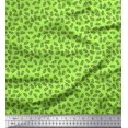 thumbnail image 1 of Soimoi Green polyester Crepe Fabric Berries Fruits Printed Fabric 1 Yard 52 Inch Wide, 1 of 3