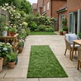 thumbnail image 4 of ECARPET Outdoor Artificial Grass Rug, Durable Faux Turf Carpet for Patio and Balcony, Green, 4 of 7