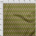 thumbnail image 2 of oneOone Viscose Chiffon Fabric Leaves & Floral Block Print Fabric BTY 42 Inch Wide, 2 of 4