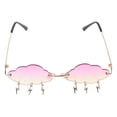 thumbnail image 1 of MasteelfCA Lunettes de Mode en Forme de Nuage Lunettes de Soleil Sans Monture Accessoire Photo, 1 of 8