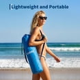 thumbnail image 3 of Chaise de Plage Inclinable Basse – Portable pour Adultes – Voyage Compact – Maille Respirante et Porte-Gobelet – Extérieur – Camping et Festivals – Bleu, 3 of 8