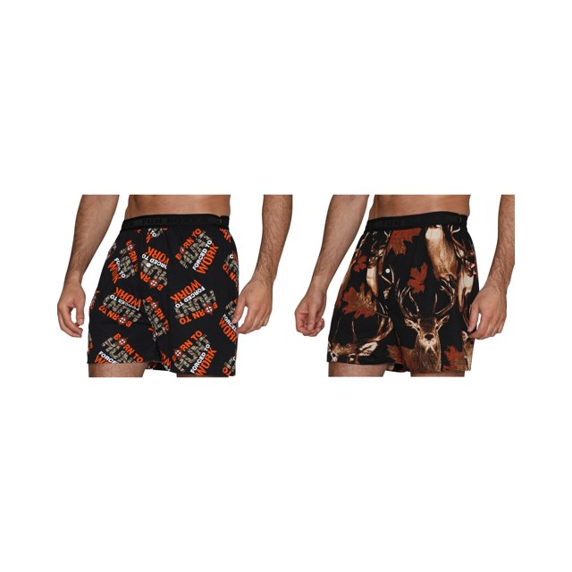 Fun Boxer Men's Boxer Shorts Funny Underwear 2 Pk Briefs