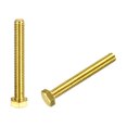 thumbnail image 1 of Unique Bargains Brass Hex Bolts, 5/16-18x2-1/2' 2 Pack Fully Thread Grade 4.8 Machine Screws, 1 of 4