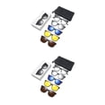 thumbnail image 3 of Transemion 5piece Magnetic Clip On Glasses Stable Fixation Dual-purpose For Eyeglasses And Smooth Line PC Frame Type 2 2Set, 3 of 6