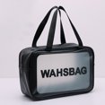 thumbnail image 3 of Coofit Toiletry Bag Large Capacity Waterproof Zipper Travel Cosmetic Pouch Shaving Bag, 3 of 10