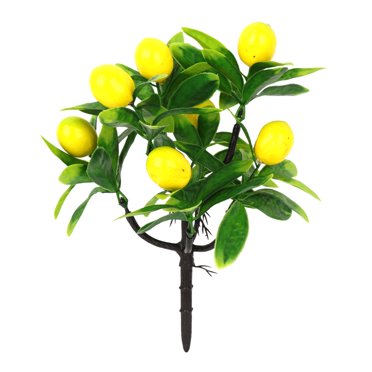 Potted Plants Artificial Lemon Home Decoration Decorate Plastic Pots