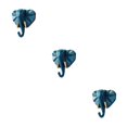 thumbnail image 3 of Wweixi Coat Hooks Easy To Install And Wide Application For Added In Daily Life Retro blue(elephant) 3Set, 3 of 6