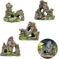 thumbnail image 3 of Vue sur la Montagne Aquarium Roche Grotte Arbre Pont Poisson Réservoir Ornement Décor Rockery, 3 of 5