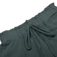 thumbnail image 4 of Dealovy Lounge Shorts for Women High Elastic High Rise Textured Drawstring Wide Leg Shorts with Pockets, 4 of 6