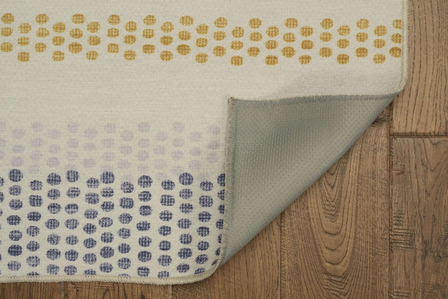 Tapis d'accent extérieur lavable Delray ivoire & bleu 3 pi x 5 pi