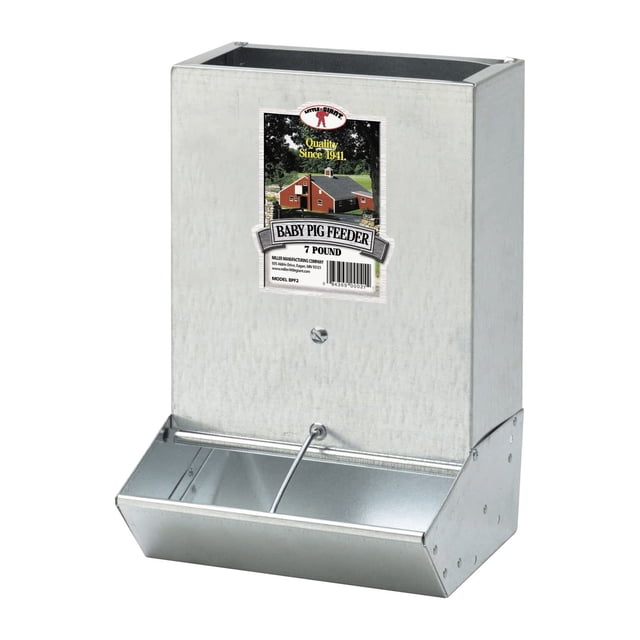 Little Giant BPF2 Mountable 2 Hole Baby Piglet Trough Feeder, 7 Pound Capacity