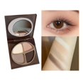 thumbnail image 1 of Eyeshadow Portable Earth Color Low Saturation Mist Peach Nude Makeup Milk Coffee Shimmering Pearlescent Four Color Eyeshadow Panel, Eyeshadow for Women, 1 of 8